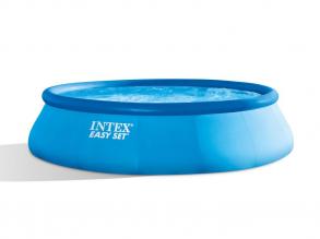INTEX Easy Set családi medence szett, 457 x 122 cm, Krystal Clear C1000 patronos szűrő, létra, talaj + medencetakaró