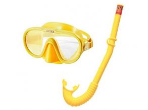 Intex: Adventurer citromsárga búvár szett szemüveggel és pipával