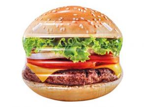 Intex: Hamburger felfújható gumimatrac 145x142cm