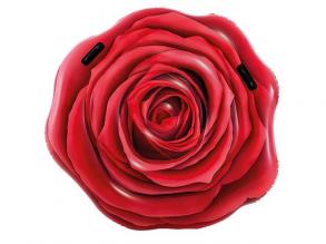 Intex: Vörös rózsa felfújható gumimatrac 137x132cm