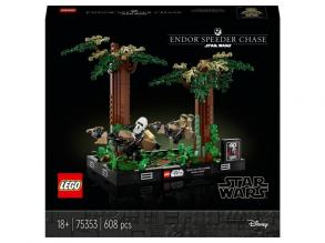 LEGOŽ Star Wars Endor sikló üldözés dioráma (75353)