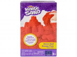 Kinetic Sand: Neon piros homokgyurma formákkal - Spin Master