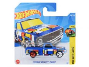 Hot Wheels: Custom '69 Chevy Pickup kék kisautó 1/64 - Mattel