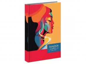 Tanítói zsebkönyv papírborítós A/5 2025-2026 - Face narancs