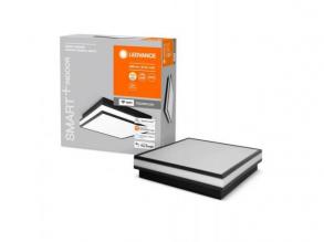 LED lámpatest , mennyezeti , 26W , CCT , dimmelhető , négyzet , fekete , LEDVANCE Smart+ WIFI , ORBIS