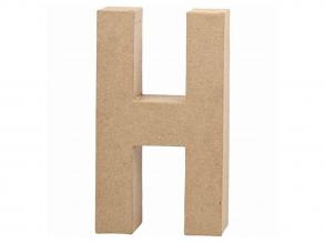 Karton H betű, natúr