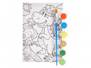 Számok szerint festés festőkészlet  12 darabos festménykészlet