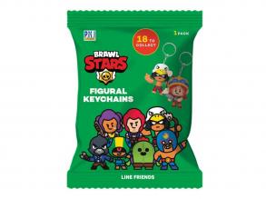 Brawl Stars meglepetés figura kulcstartó tasakban