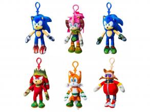 Sonic a sündisznó 15cm-es plüss figura akasztóval több változatban 1db
