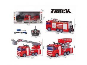 RC Távirányítós tűzoltóautó világítással, háromféle változatban