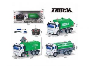 RC Távirányítós Hulladékszállító autó világítással, háromféle változatban