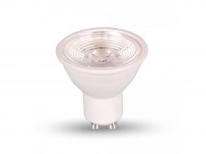 VT-2886D 7W GU10 LED Műanyag Reflektor Lencsével 6000K 38°-Os, Szabályozható Fényerővel