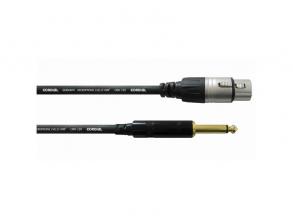 Cordial CCM 10 FP Microphone 10m fekete XLR anya - 6,3mm Jack apa kábel