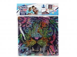 Gyémántszemes kirakó: Tigris gyémántfestő szett 20x20cm