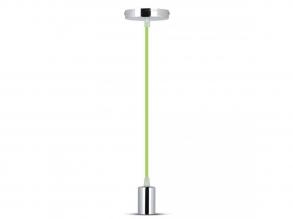 VT-7338 E27 Króm Fém Pohár Függő Világoszöld