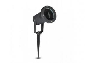 LED lámpatest , kerti , leszúrható , GU10 , IP44 , fekete