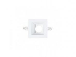 Álmennyezeti spot keret , gipszből , négyzet , gipszkartonba építhető, 120 x 120 mm
