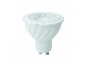 LED lámpa , égő , szpot , GU10 foglalat , 38° , 6.5 Watt , hideg fehér , Samsung Chip , 5 év garancia