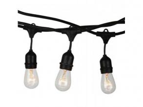Led fényfüzér , kültéri , 10 db x E27 , 5 m , IP54
