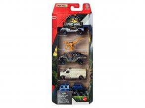 Matchbox Jurassic World Rapid Getaway Unit 5db-os kisautó szett - Mattel