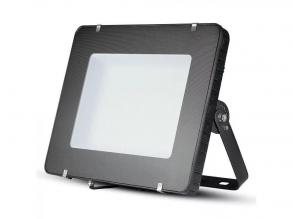 400W LED reflektor SMD SAMSUNG chippel, vékony fekete ház, 6400K, 120 lm/Watt