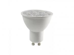LED reflektor SAMSUNG Chip GU10 6W Ripple műanyag lencsefedél 10° 6400K