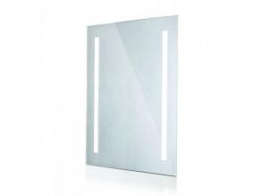 Tükör LED világítással , négyzet , 50 x 39 cm , 17W , párásodásmentes , hideg fehér , IP44