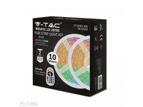 LED szalag RGB készlet SMD5050 300LED 2 x 5m. Távirányító + Adapter