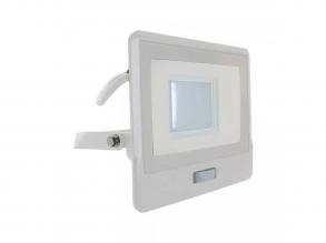 30W LED PIR érzékelős reflektor SAMSUNG chip fehér színű 6400K 1M Kábel