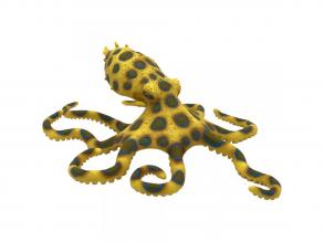 Kékgyűrűs polip játékfigura - Bullyland