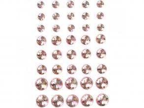 Öntapadós gyöngy szett, rózsaszín - 40 db