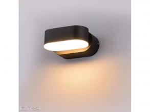 5W LED fali lámpa fekete test IP65 mozgatható 3000K