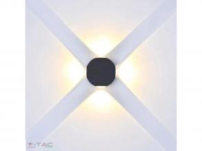 4W LED Fali lámpa Fekete Test Kör alakú 4000K IP65
