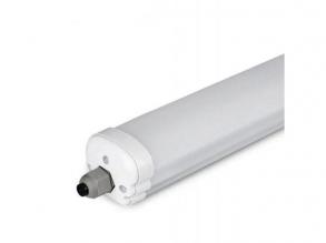 LED lámpatest , 48 Watt , 150 cm , kompakt armatúra , por- és páravédett , IP65 , sorolható , 120 lm/w , természetes fehér