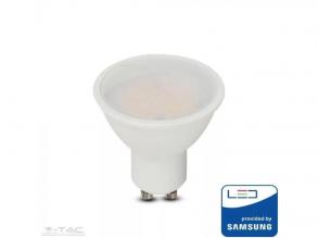 LED reflektor SAMSUNG Chip GU10 4.5W sima műanyag 110°D 4000K