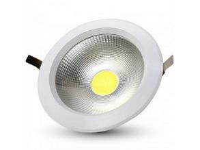 LED fényvető , mélysugárzó , 40 Watt , LUX , 120 lm/W , kerek , természetes fehér