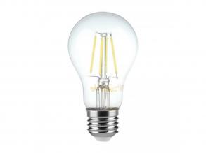VT-1887 6W A60 Izzószálas Izzó, Átlátszó Burával, 3000K, E27