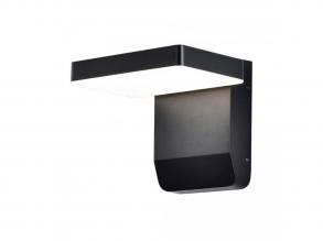 VT-11020 17W LED Fali Lámpa 3000K Fekete Testű Négyzet Alakú IP65