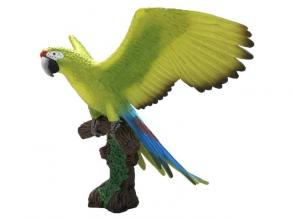 Nagy zöld arapapagáj játékfigura - Bullyland