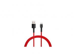 Xiaomi Mi Braided 1m USB A - USB Type-C piros kábel