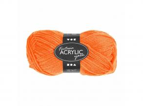 Akril fonal neon - narancs - 50 gr