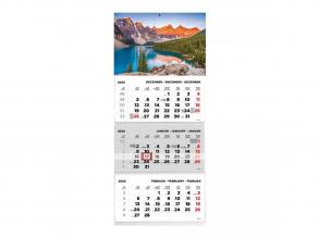 Kalendart 2024-es T074 3 tömb hegy mintás speditőrnaptár