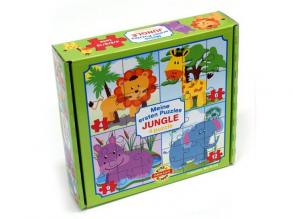 Az első puzzle-öm: Dzsungel állatok 4 az 1-ben baby puzzle