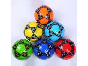 Műbőr focilabda ötszög mintával többféle színben 23cm 1db - Felfújatlan
