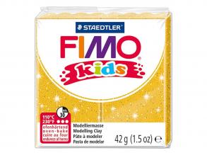 FIMO Kids Modellező gyurma - csilligó arany, 42gr