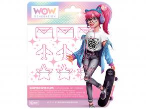 WOW Generation: Rózsaszín gémkapocs vidám formákkal többféle változatban