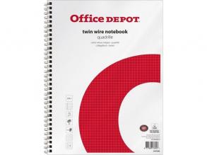 Office Depot A4+ lefűzhető kockás spirálfüzet