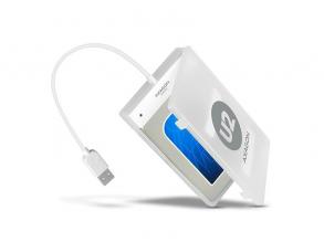 Axagon ADSA-1S USB 2.0 fehér külső HDD/SSD ház