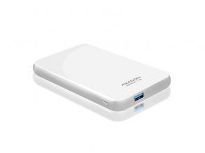 Axagon EE25-S6 USB 3.0 fehér csavar nélküli külső HDD/SSD ház