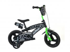 12" kerékpár - BMX - fekete /zöld